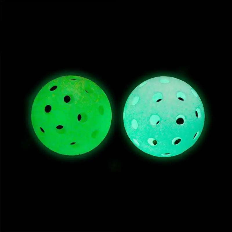 Luminous Pickleball 74MM Durable Night Light Green Ball 40 Holes Outdoor Competition Pickleball Balls Glowing in the Dark