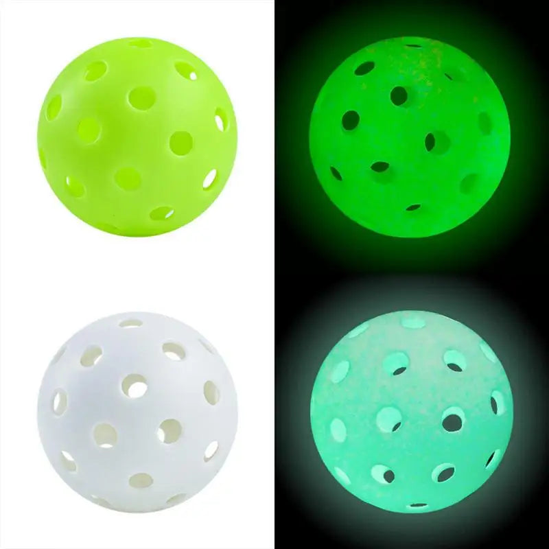 Luminous Pickleball 74MM Durable Night Light Green Ball 40 Holes Outdoor Competition Pickleball Balls Glowing in the Dark
