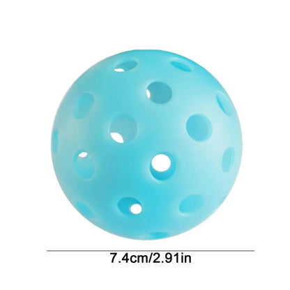 Luminous Pickleball 74MM Durable Night Light Green Ball 40 Holes Outdoor Competition Pickleball Balls Glowing in the Dark