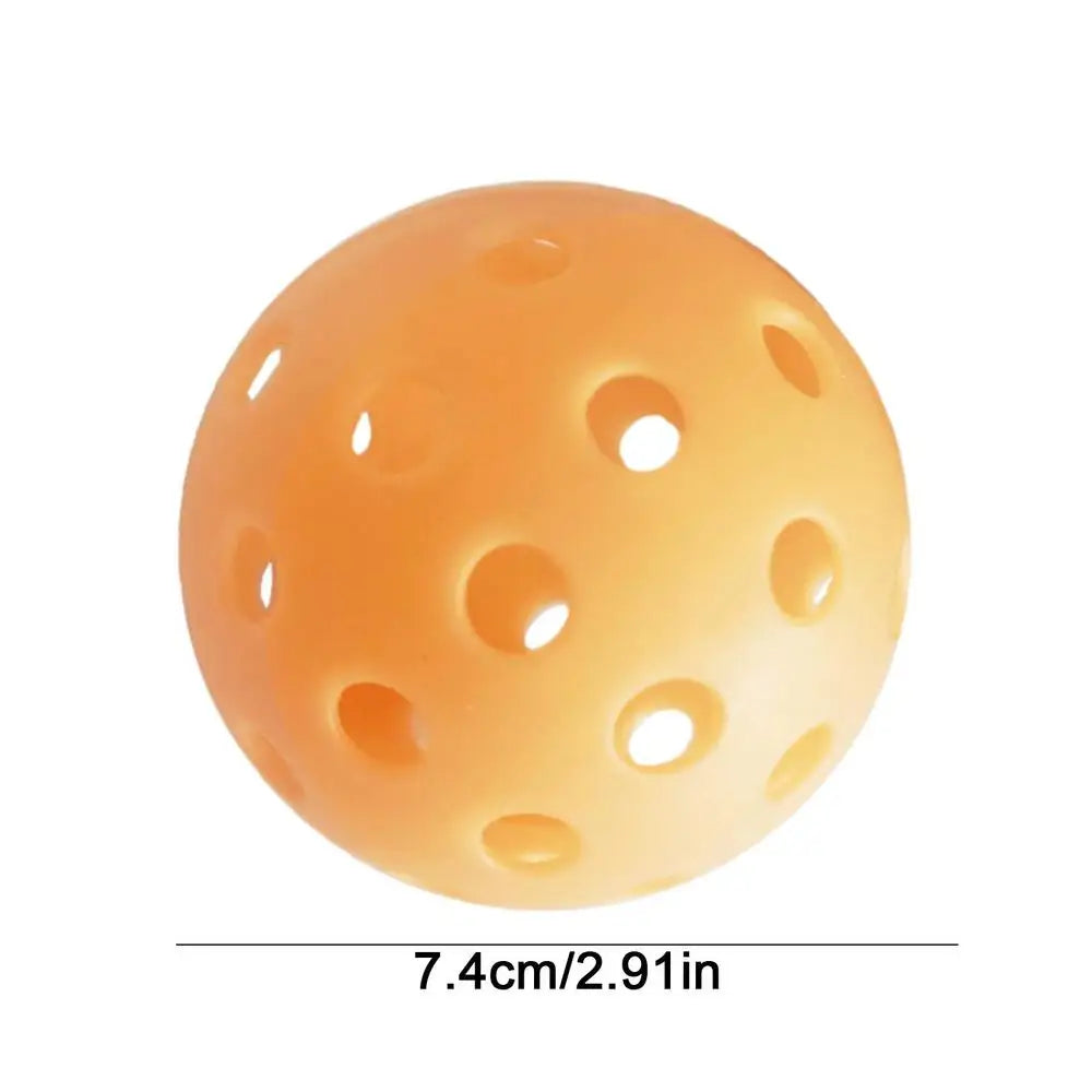 Luminous Pickleball 74MM Durable Night Light Green Ball 40 Holes Outdoor Competition Pickleball Balls Glowing in the Dark